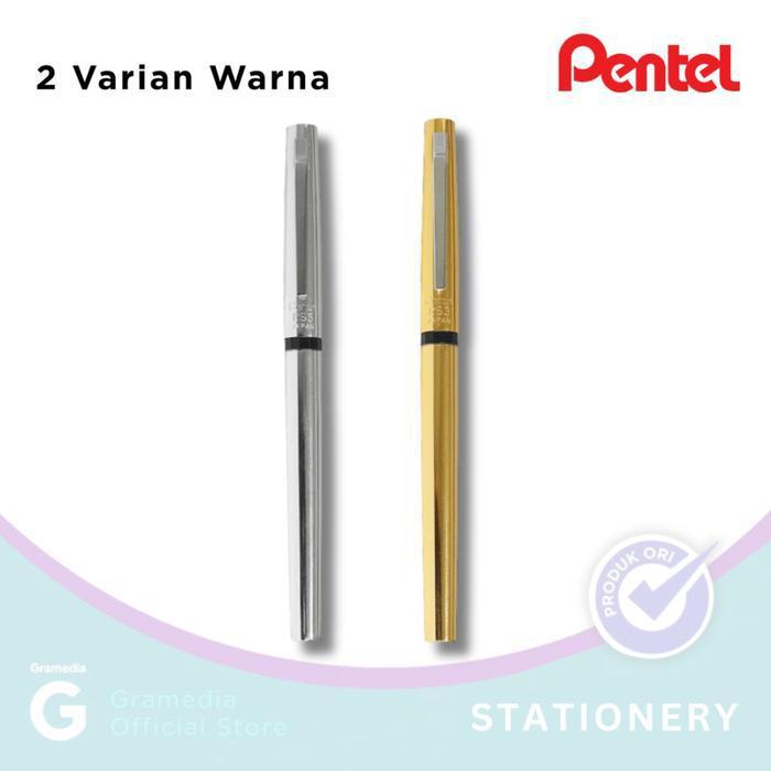 Bút Ký Cao Cấp Pentel Mạ Vàng/Bạc RS3G/S- 0.8mm mực xanh